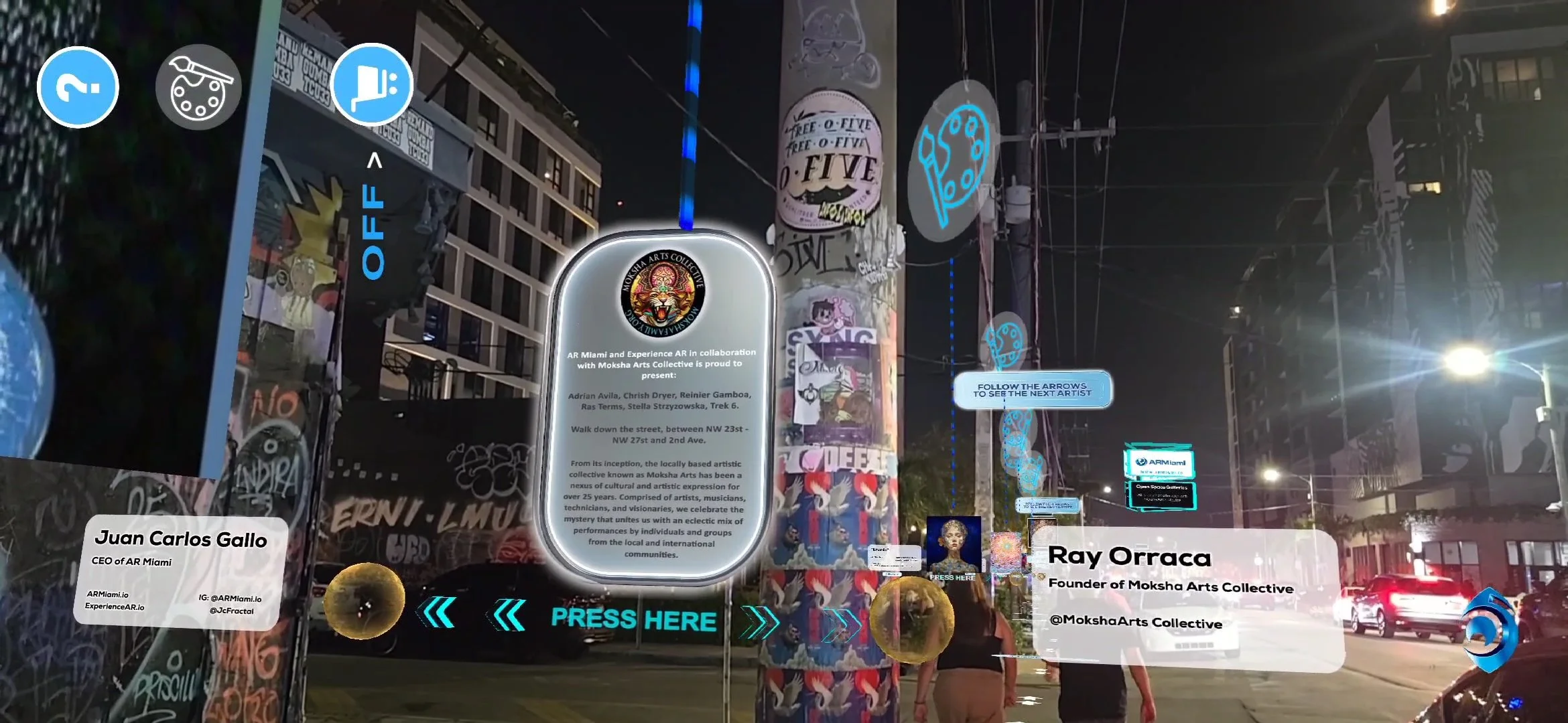 Screen Capture: AR Miami App