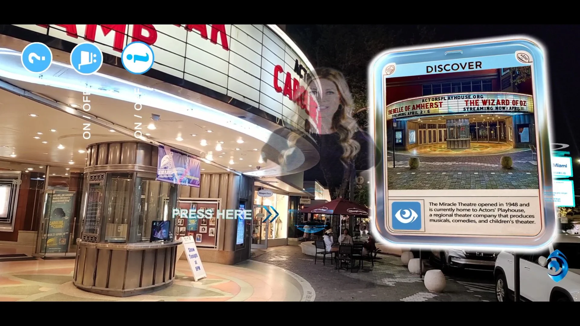 Screen Capture: AR Miami App