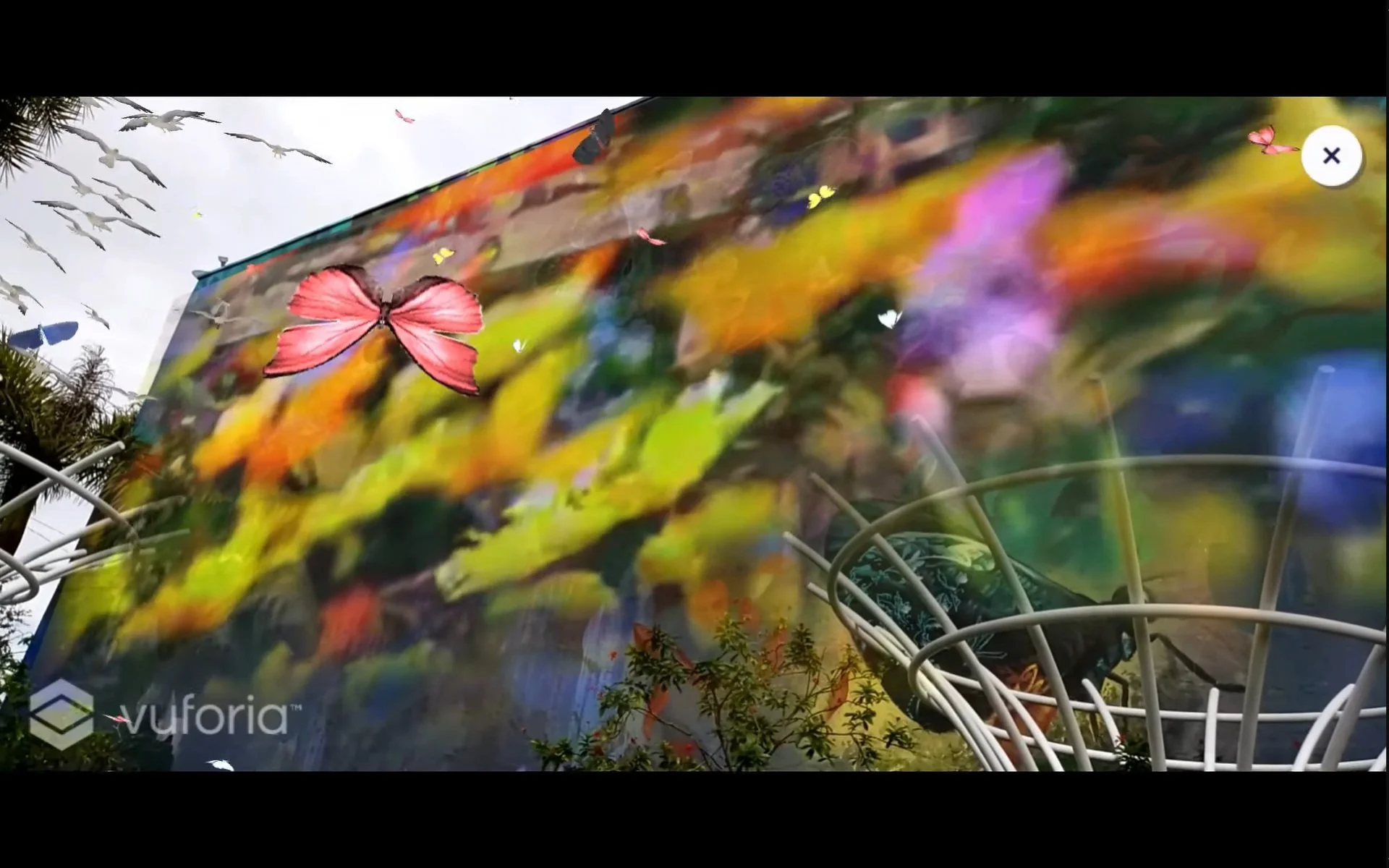 Screen Capture: Liberty Gardens AR App