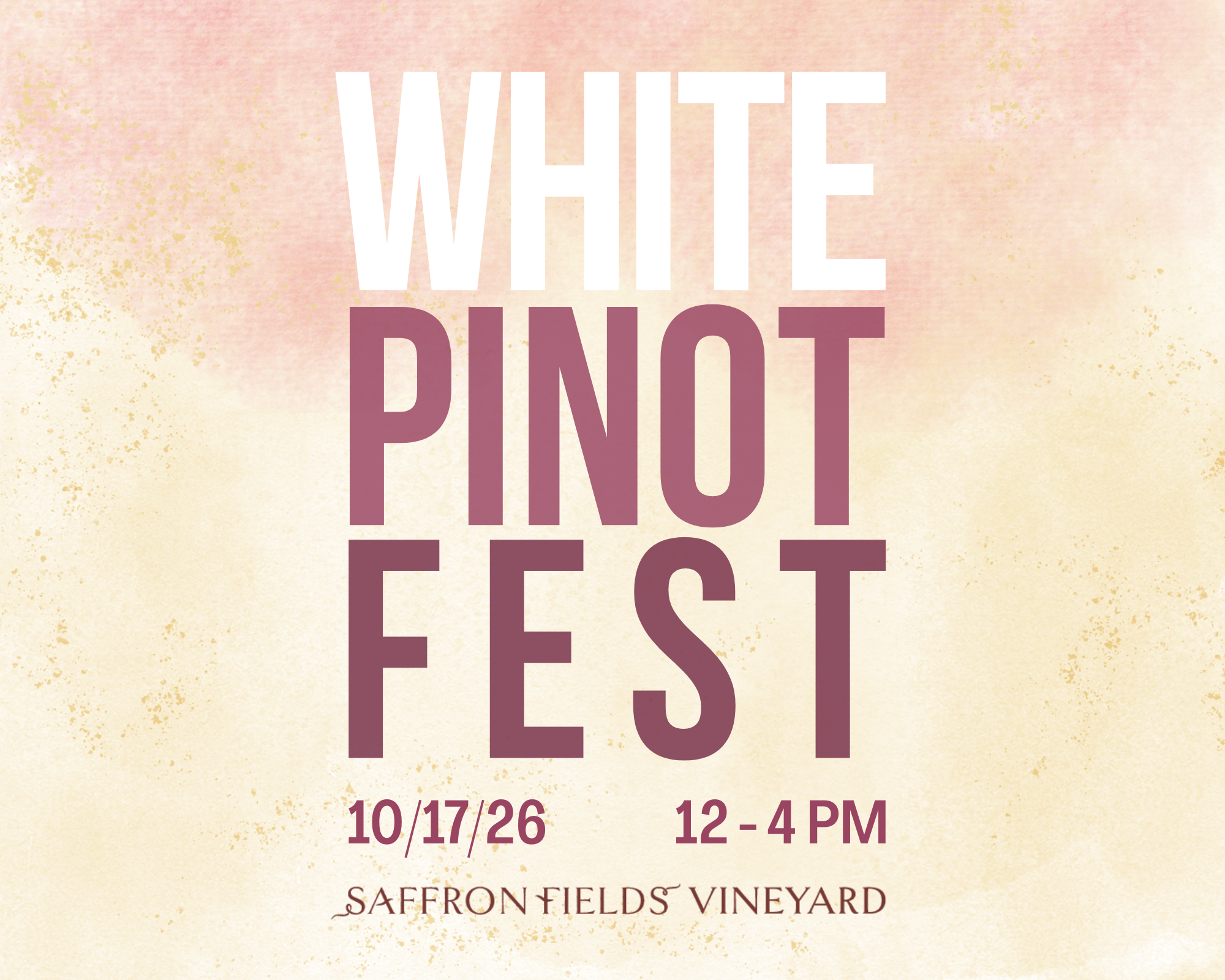 White Pinot noir Fest