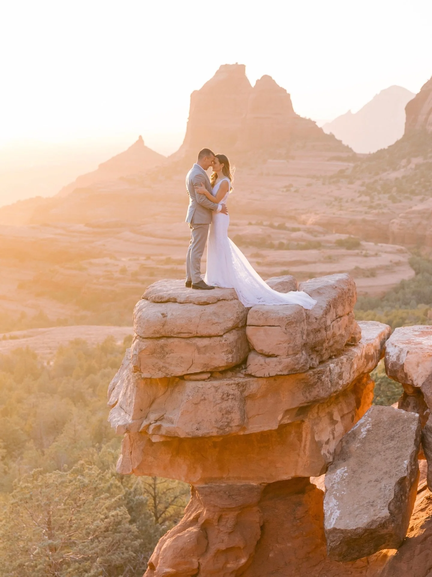 One year ago, we became husband &amp; wife
on a mountaintop in Sedona&hellip;
And life together continues to get sweeter each day.

The adventures, the quiet moments,
the decisions and discussions,
the laughter and times of deep trust &amp; understan