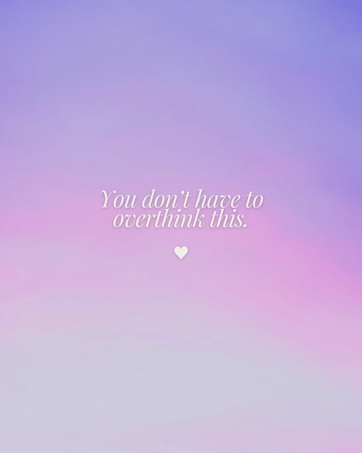 Whatever it is that you&rsquo;ve been holding yourself back from doing
because of all the &ldquo;reasons&rdquo; why it won&rsquo;t work,
it&rsquo;s time to go for it.

You don&rsquo;t need to overthink this.
Just take the first step.
You will find th