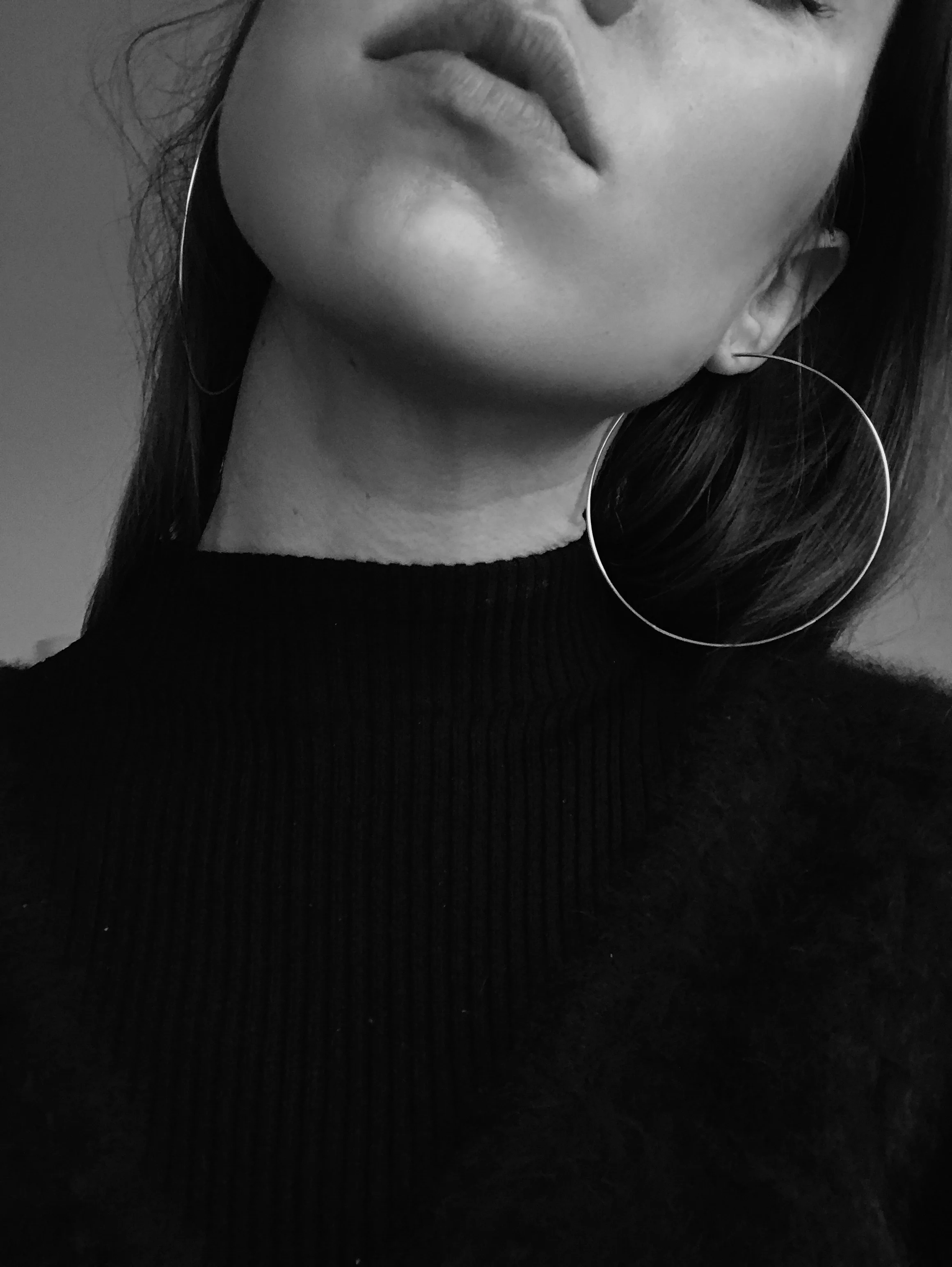 earrings by urban outfitters -- the perfect hoops for people with gauges that won't close ;)