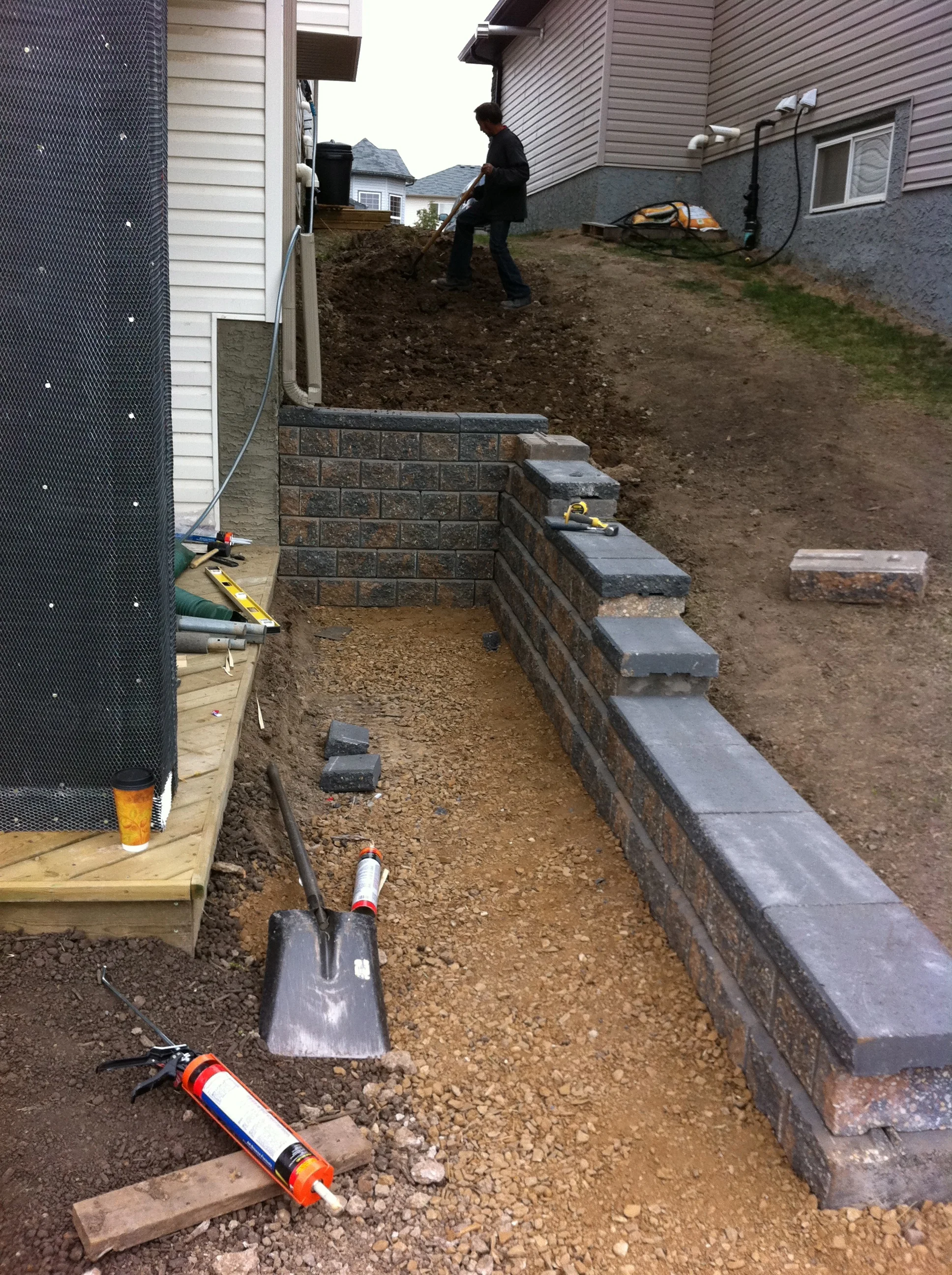 Stairway/Retaining Wall Project