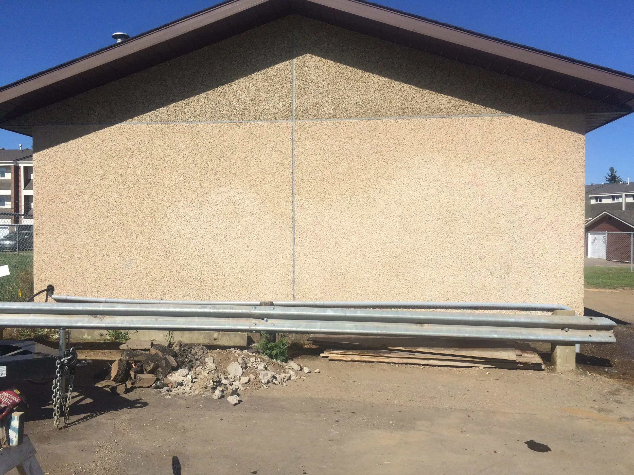 Graffiti After C&B Removal 