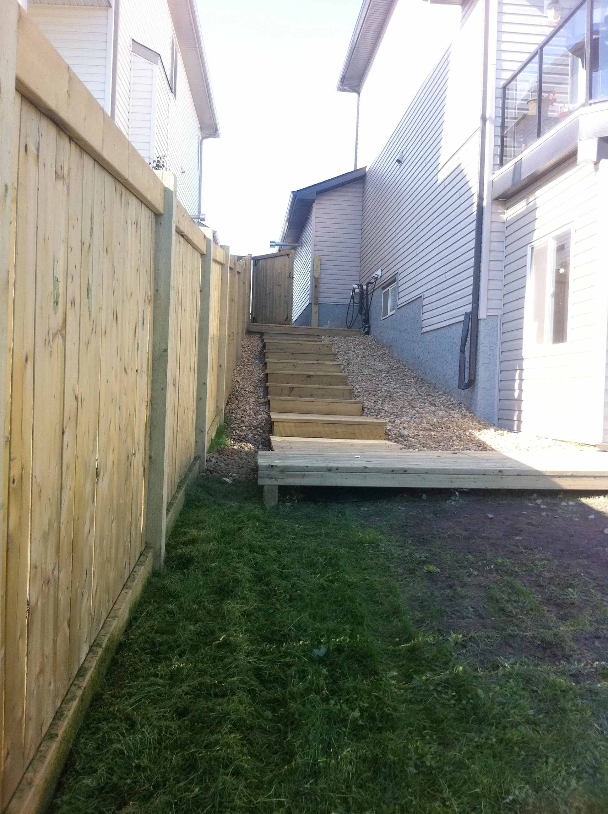 Stairway/Retaining Wall Project - After