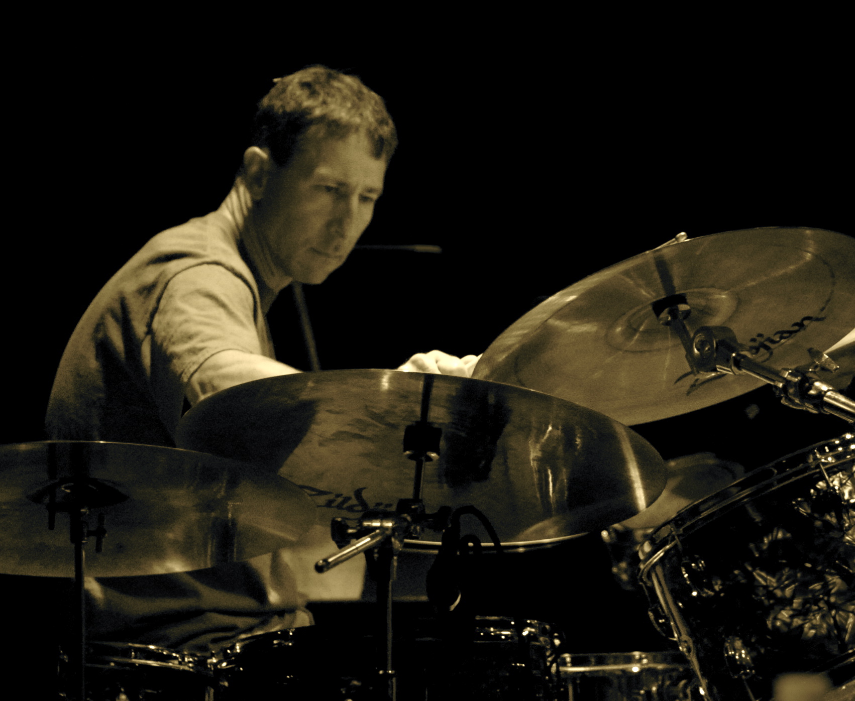 Dr. Michael De Georgia drumming for The Codes