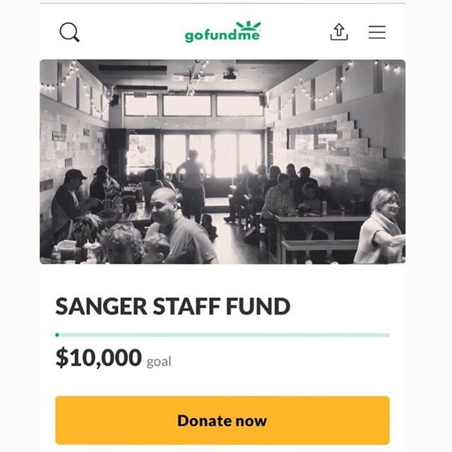 Link in bio!! Thanks to all who have supported us thus far! We are taking names (for future hugs and buy backs!). The PayPal interface is a little wonky so we were advised to start a go fund me to support our staff in the short term. Thanks for your 