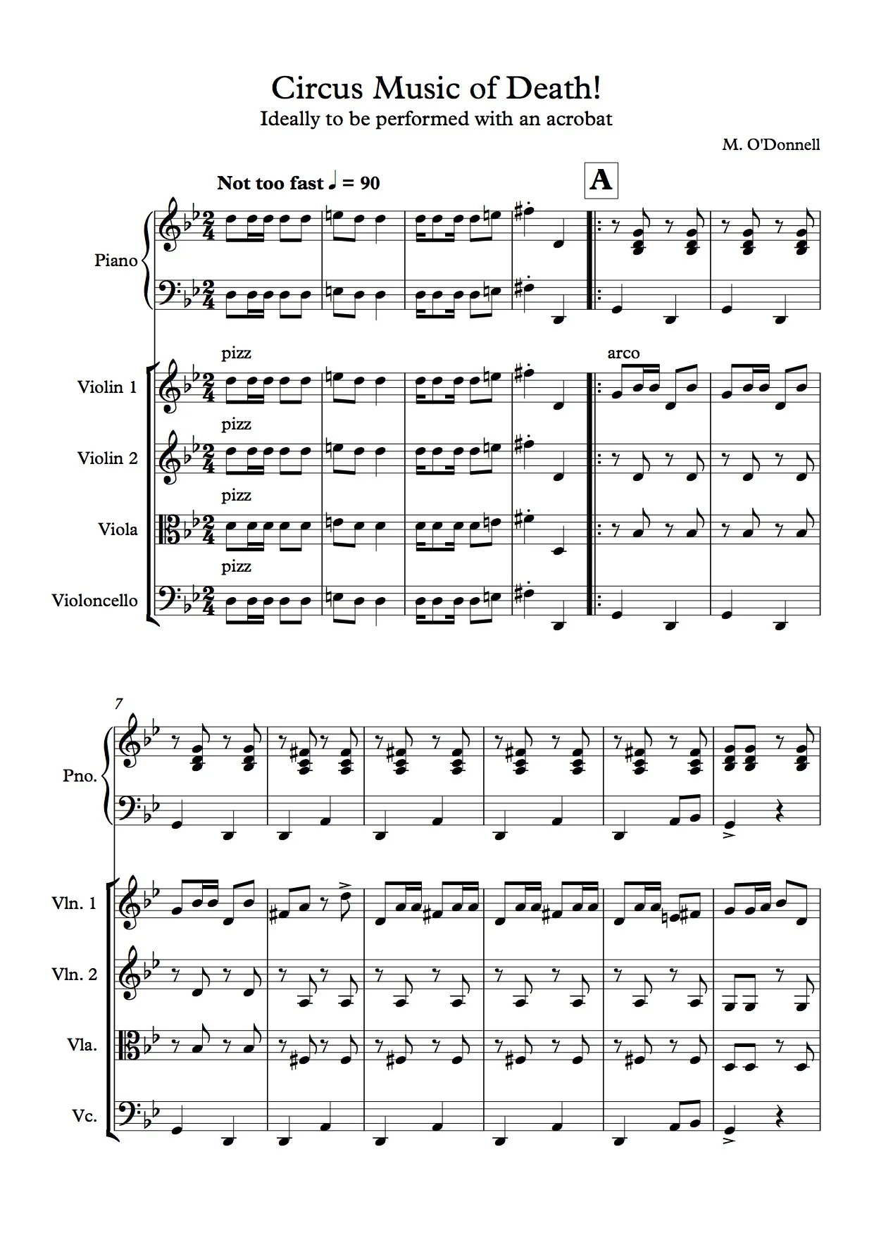 Death Defying Heights - For String Orchestra