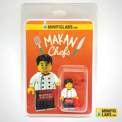 Makan Chefs Chilli Crab Chef Clamshell Packaging