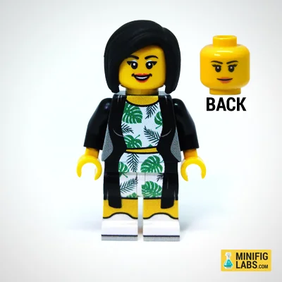 Leafy Crop Top Lady Front View