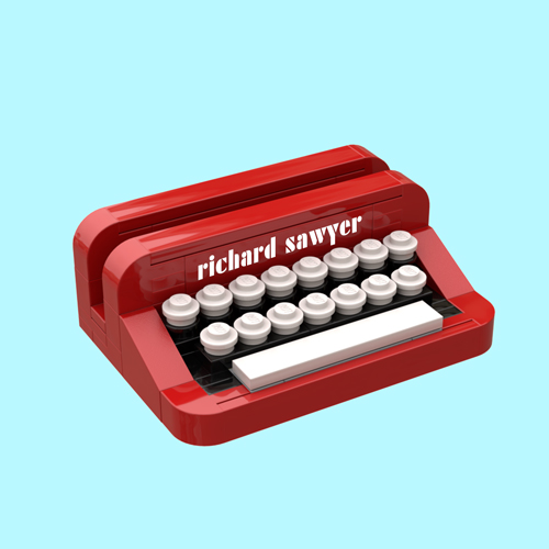 Custom Printed Typewriter Name Card Holder