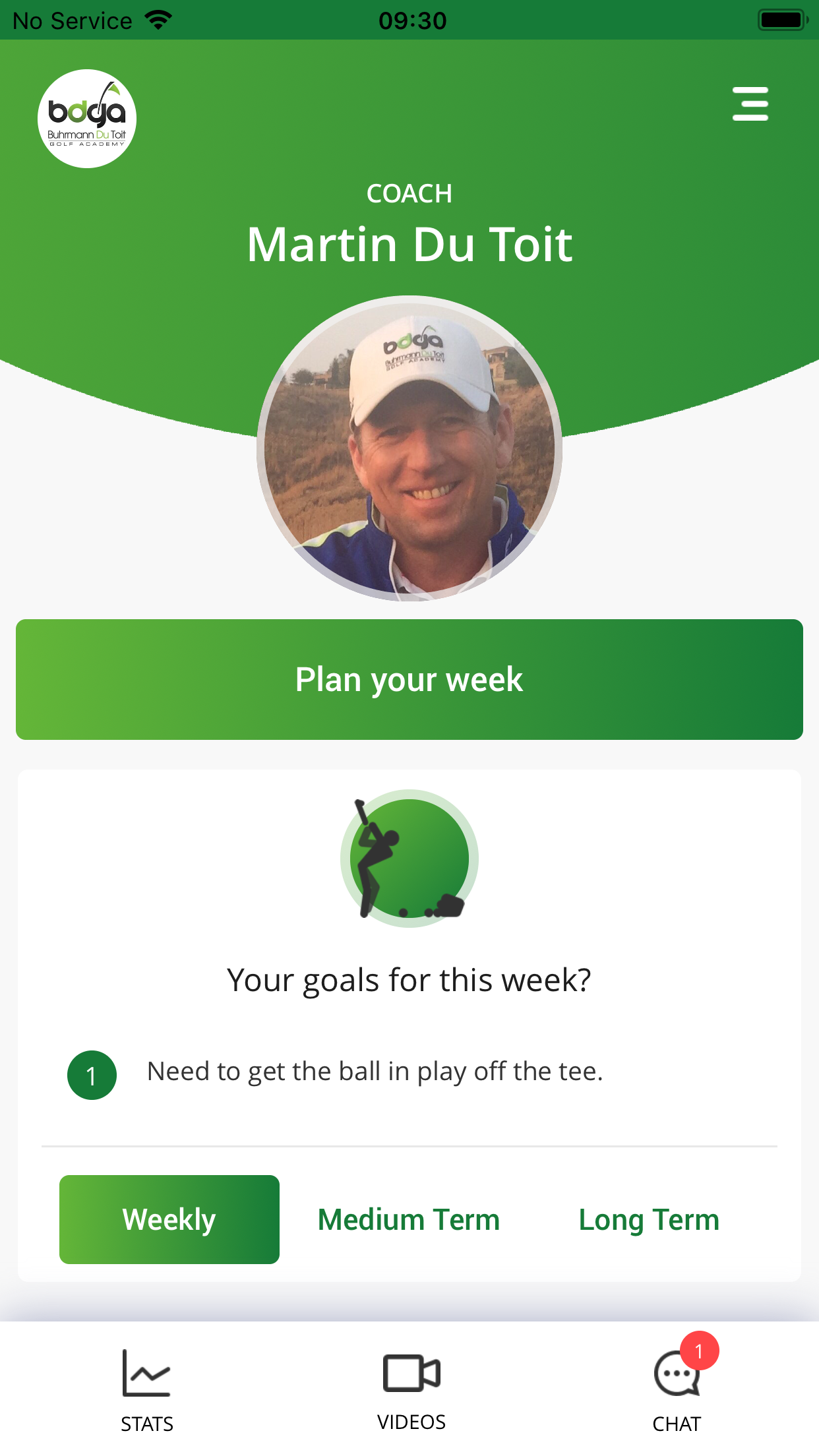 Image Gallery — Golf Coach App