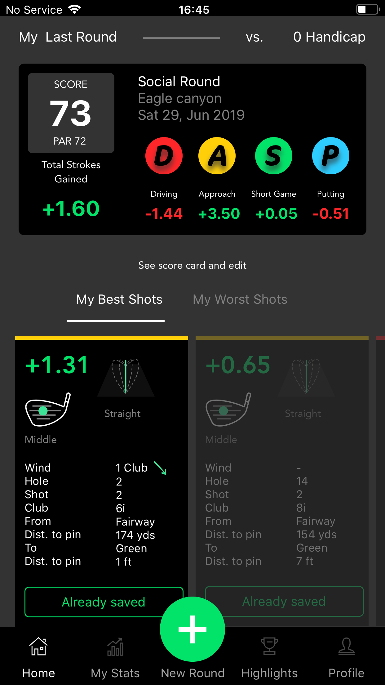 Image Gallery — Golf Coach App