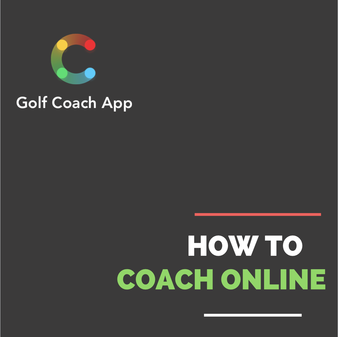 How to use Golf Coach App as a Golf Coach — Golf Coach App
