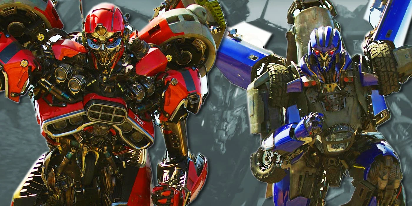 Decpticons: Shatter (Red) and Dropkick (Blue)