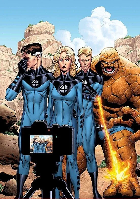 Fantastic Four: (L to R) Reed, Sue, Johnny and Ben Grimm