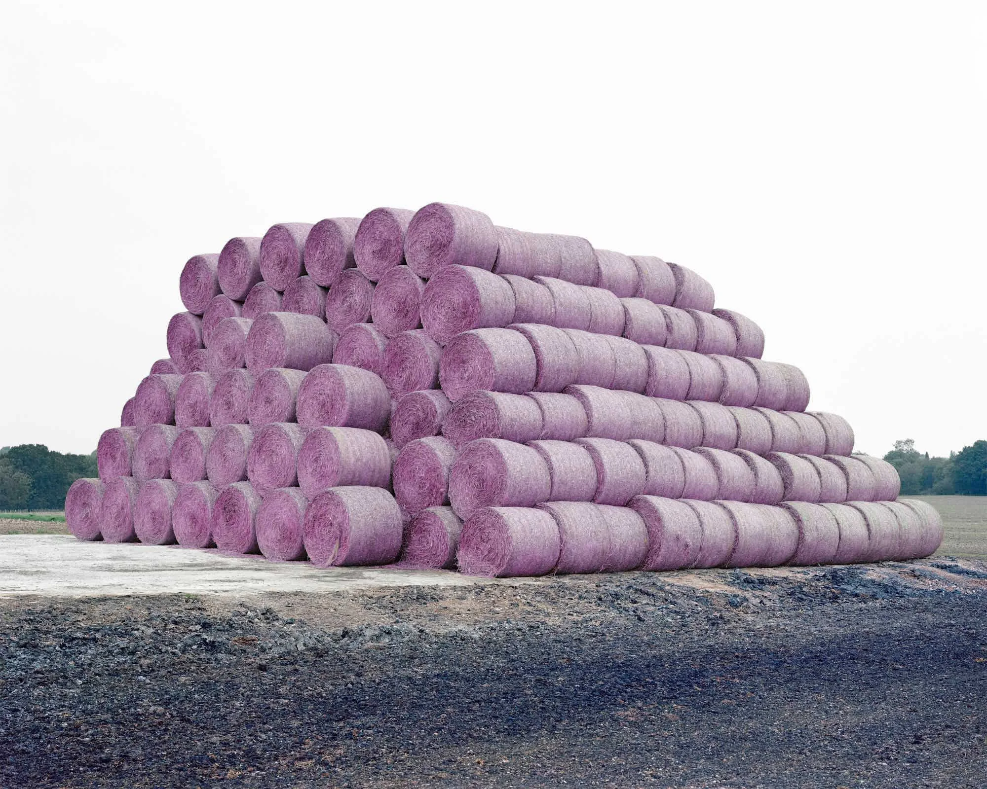 Hay Bales, Brooklands Farm, Pigment Print, 152 x 190 cm, 2016, Edition of 7