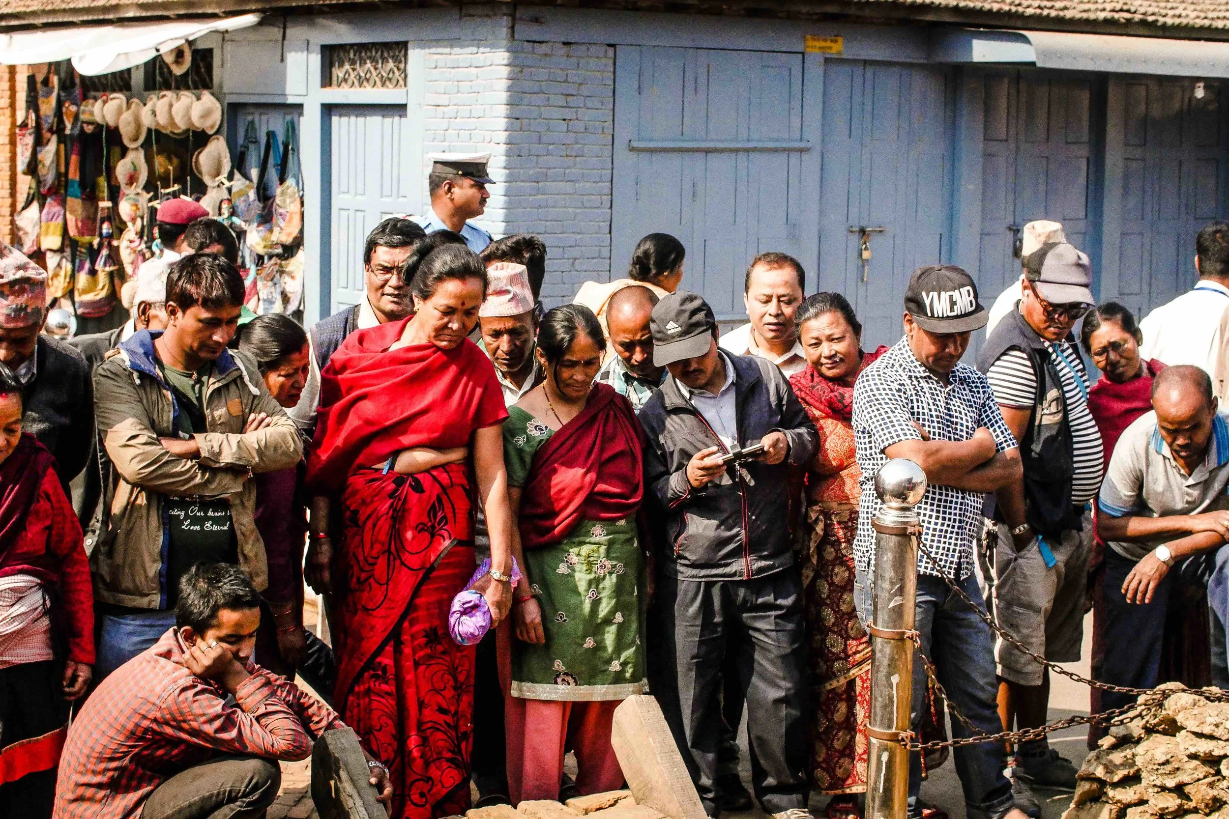  Laying the foundation stone, Bhaktapur |&nbsp;27th April 2016. 