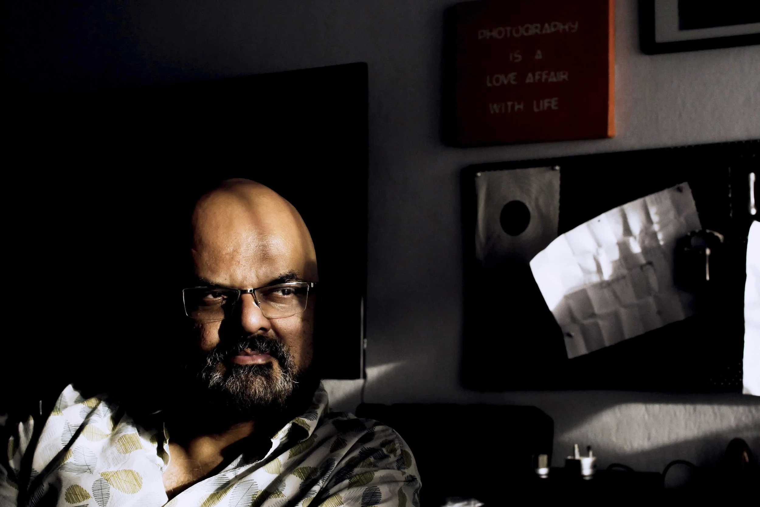  PHOTOGRAPHER in his studio.  Karkhana, Secunderabad | April 2017. 