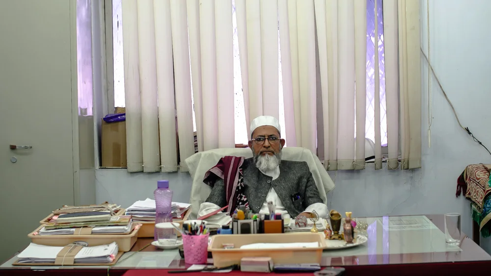  M. A. Khadeer Siddiqui | Superintendent Makkah Majsid | In His Office in Masjid Grounds | Hyderabad. 