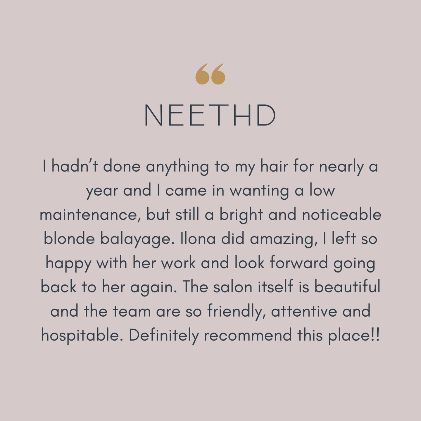 Giving somewhere new a try can be daunting because you don't know what to expect so of course, it helps to hear what the experience of others is to get some insight.

Take a look at this review from Neethd who recently visited our Bristol hair salon.