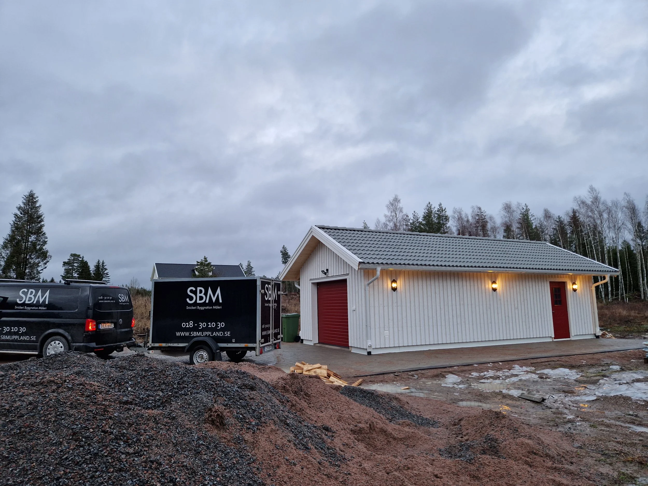 Referens byggt garage i Uppsala