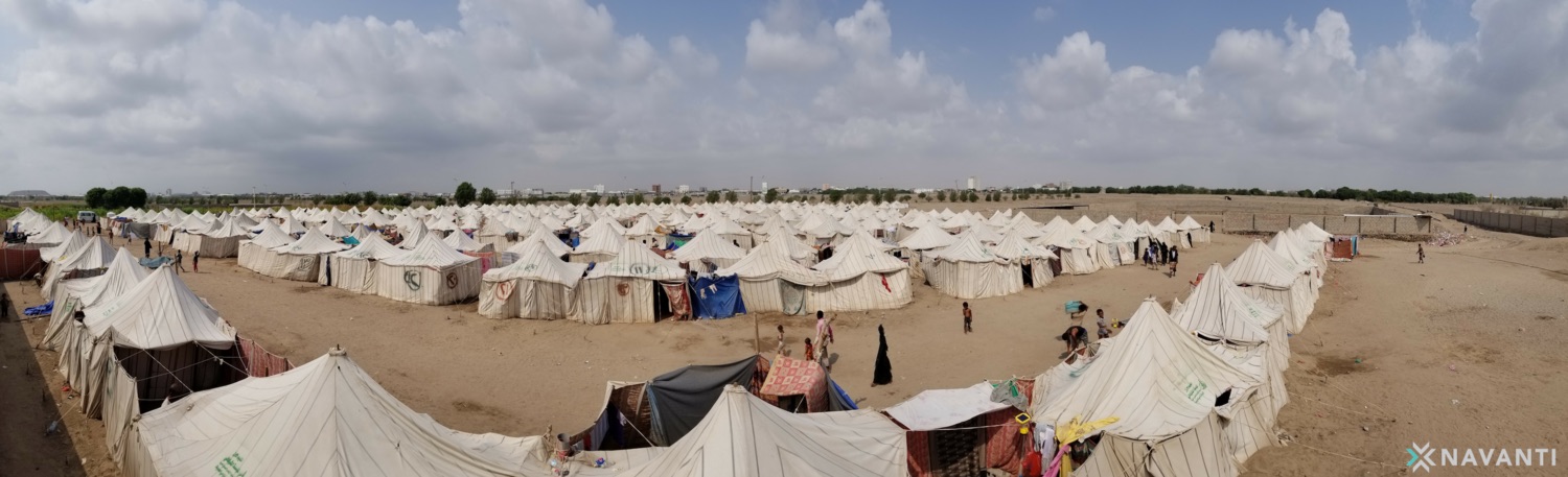 Panoramic view of al-Shawkani camp.