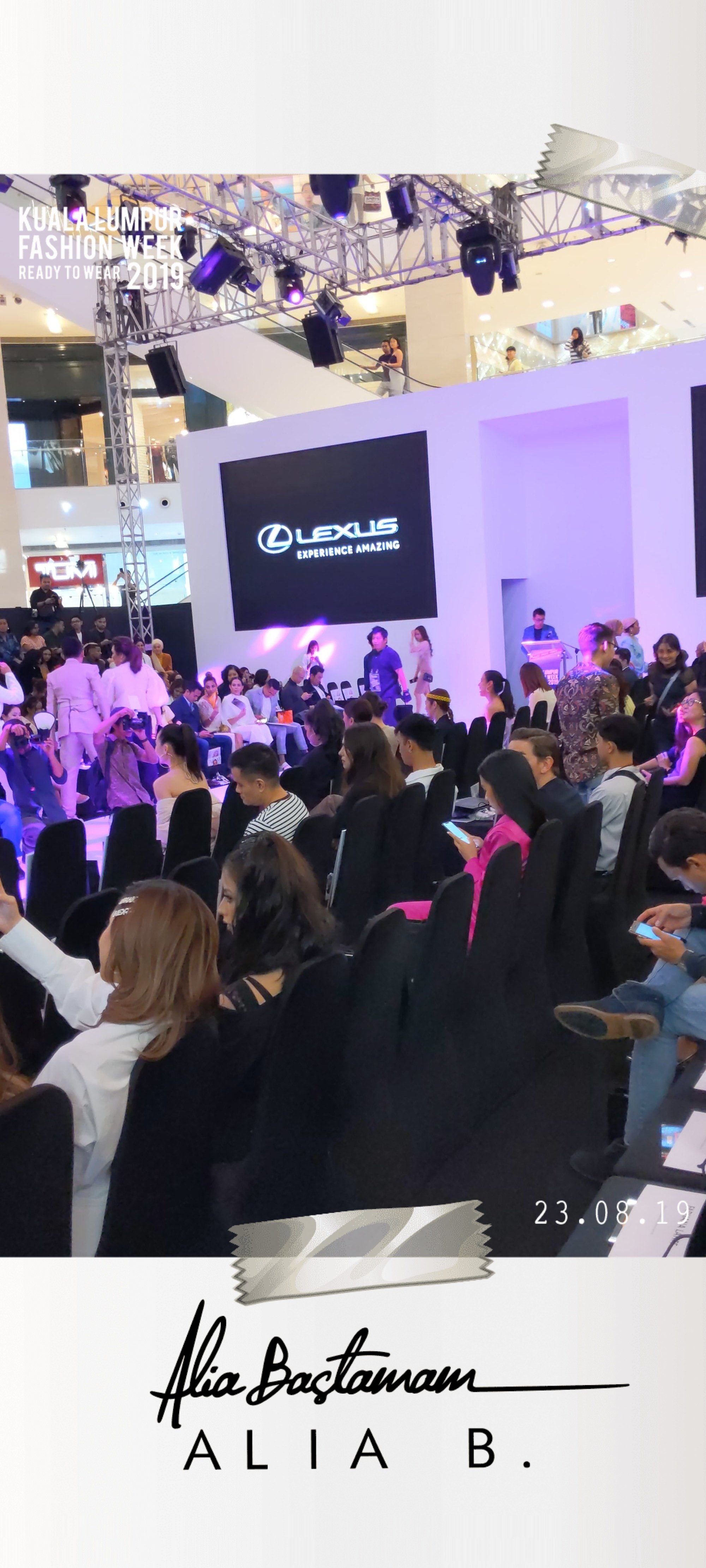 Snapchat Filters for Alia Bastamam at KL Fashion Week 2019