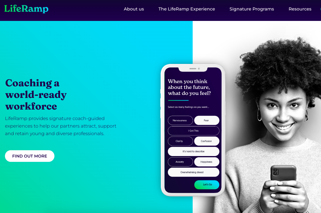 Case Study: New brand identity and website for LifeRamp