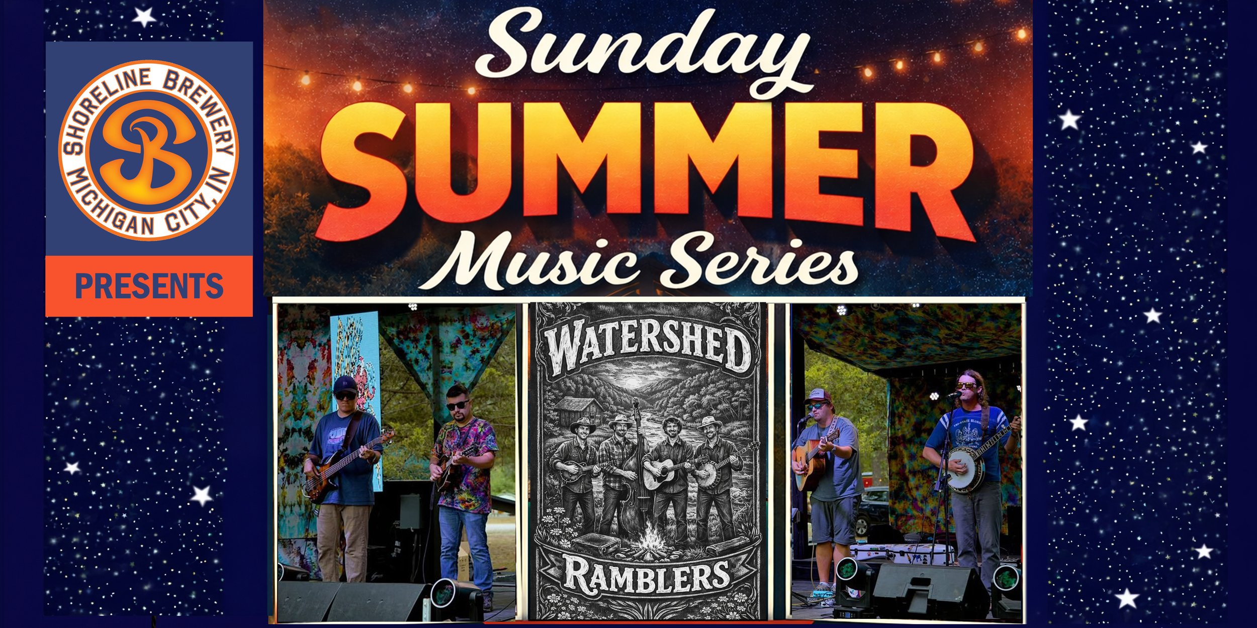 Watershed Ramblers -Sunday Summer Music at Shoreline Brewery