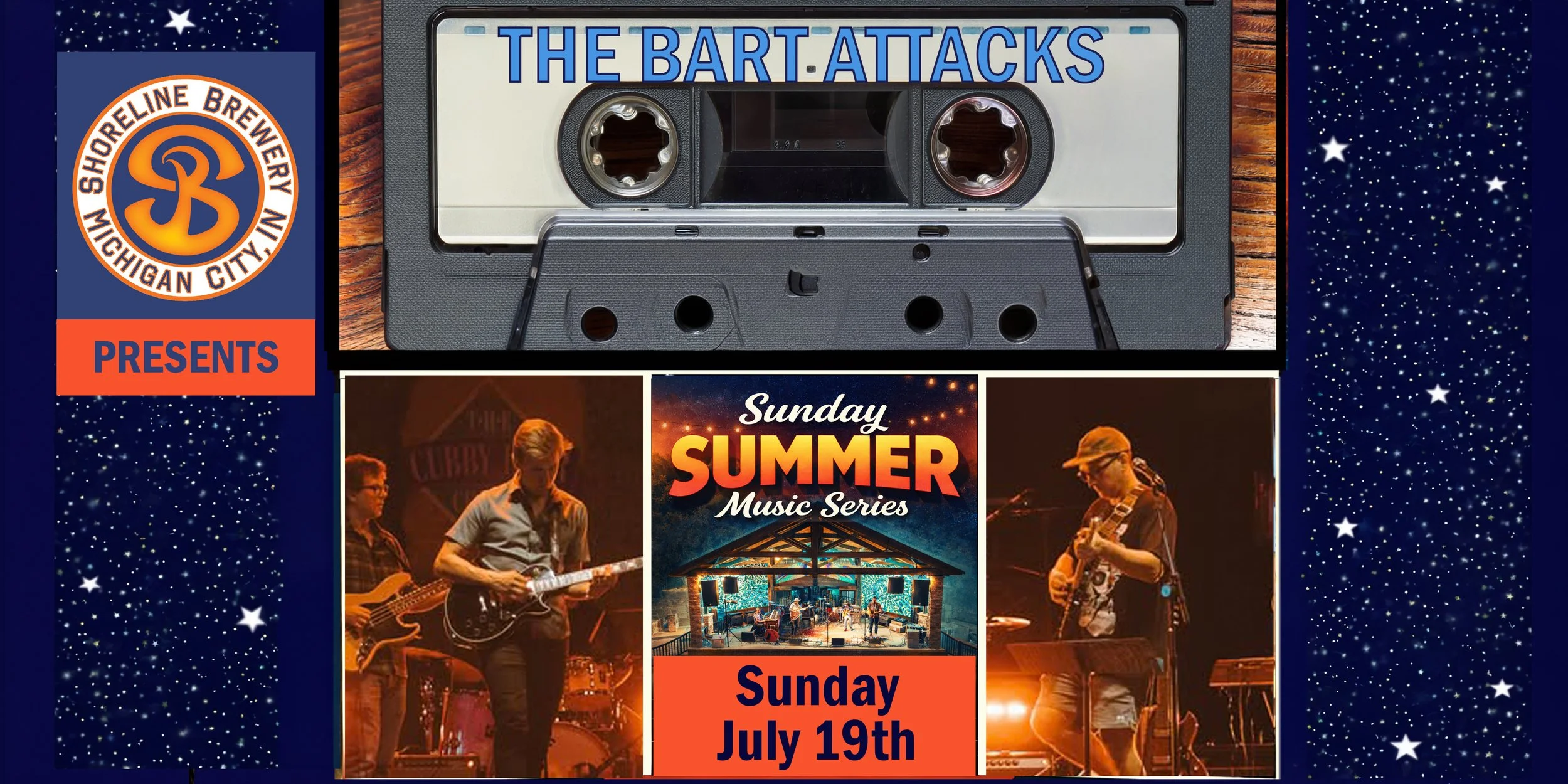 The Bart Attacks -Sunday Summer Music at Shoreline Brewery