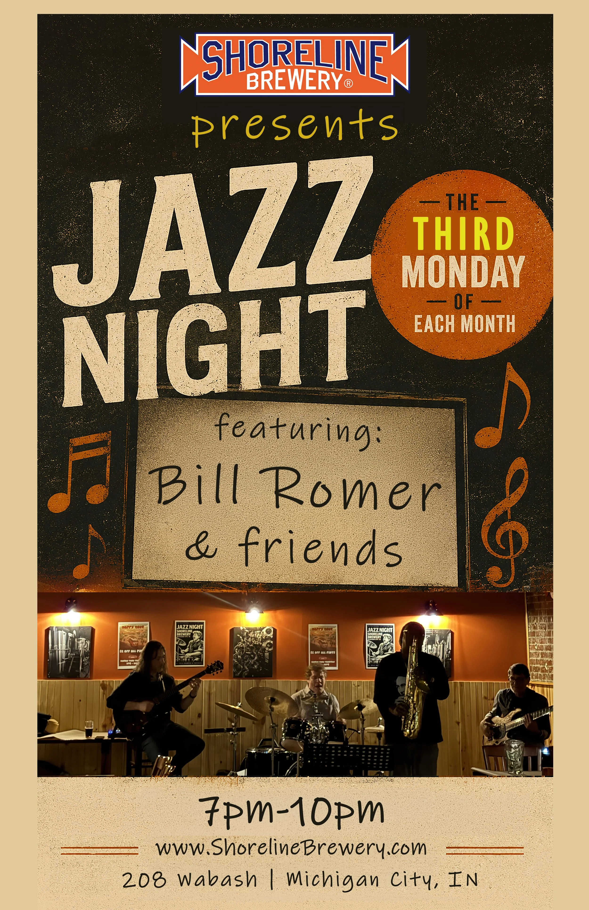 Jazz Night at Shoreline Brewery June 15