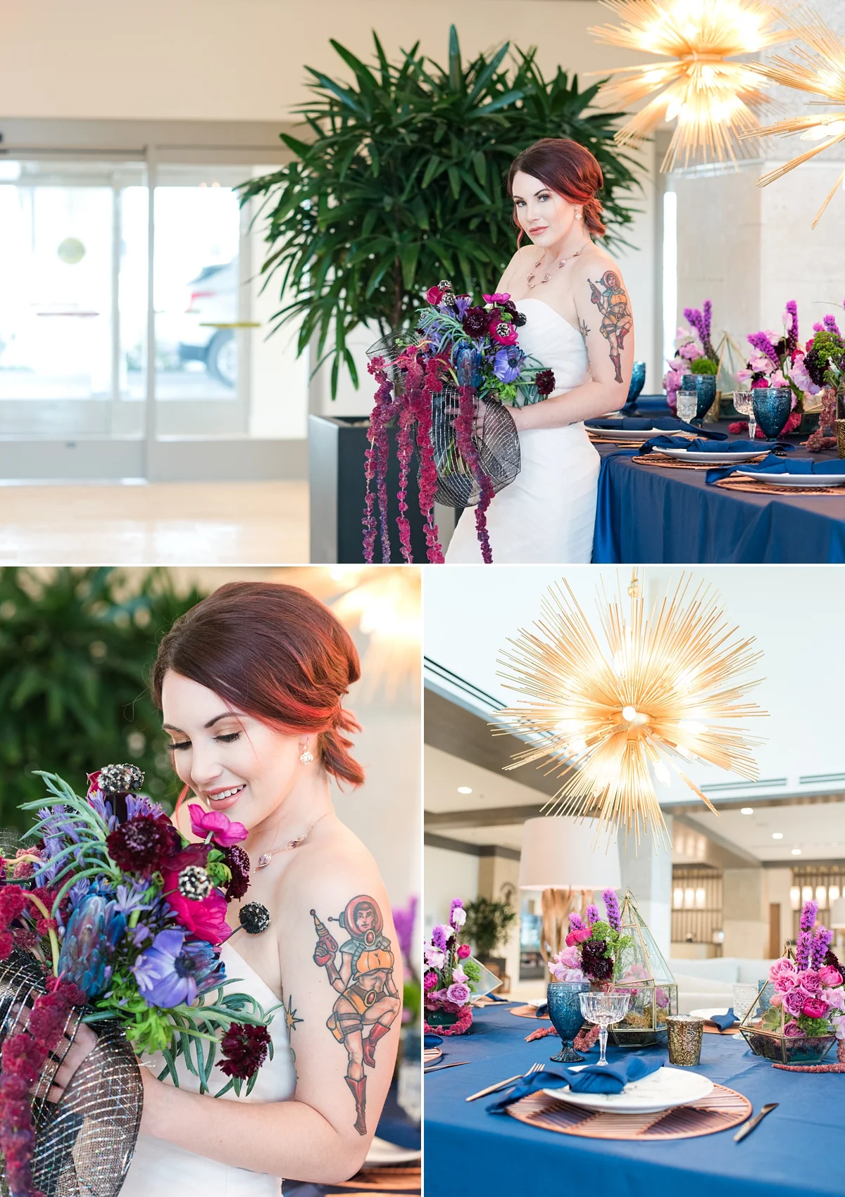 Embassy Suites St Augustine-Styled Wedding Fashion-Wedding Tables-Wedding Decor Inspiration-Short Hairstyle-Bridal Bouquet.jpg