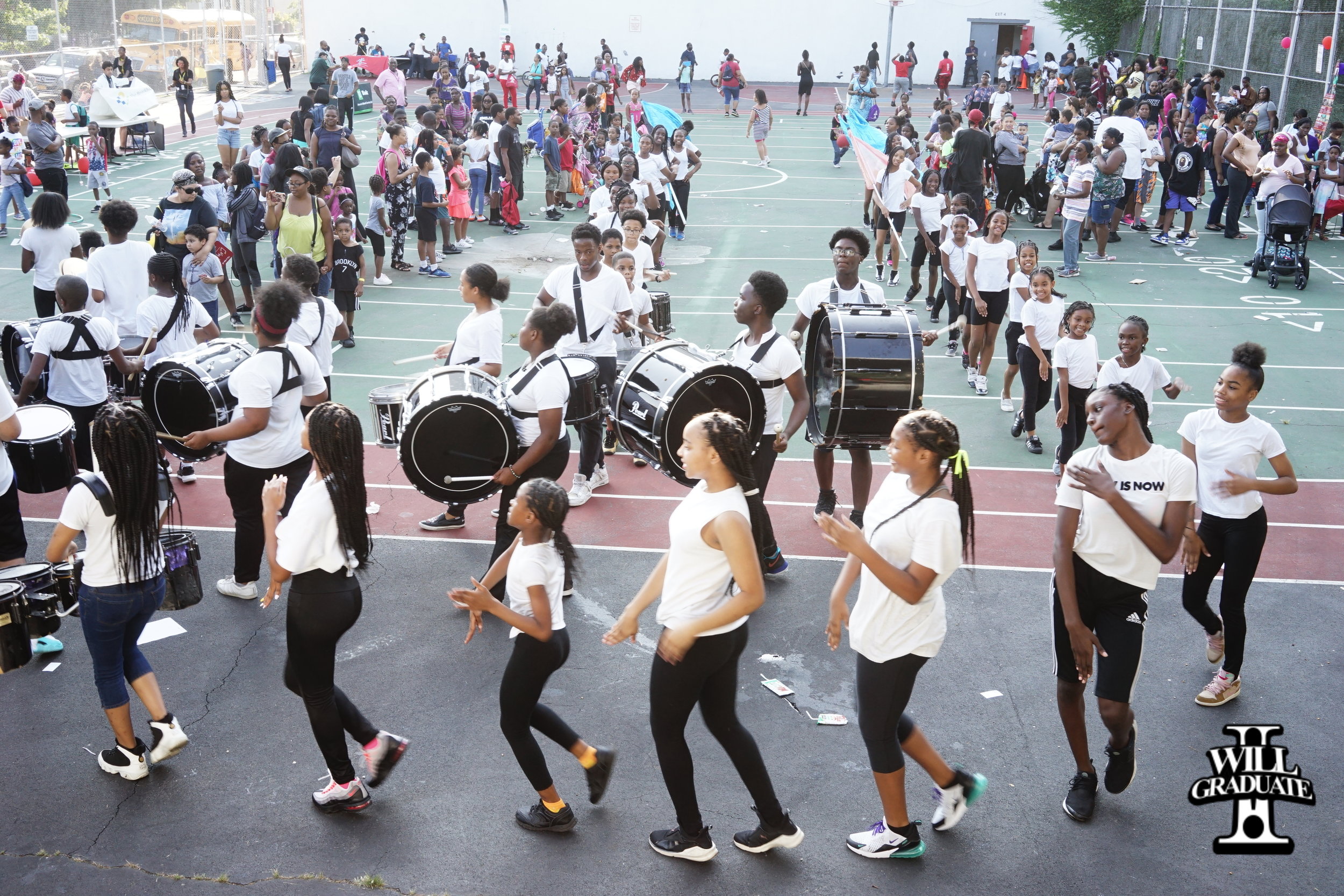 Soul Tigers Perform at I WILL GRADUAte Back to School Yard Party. 