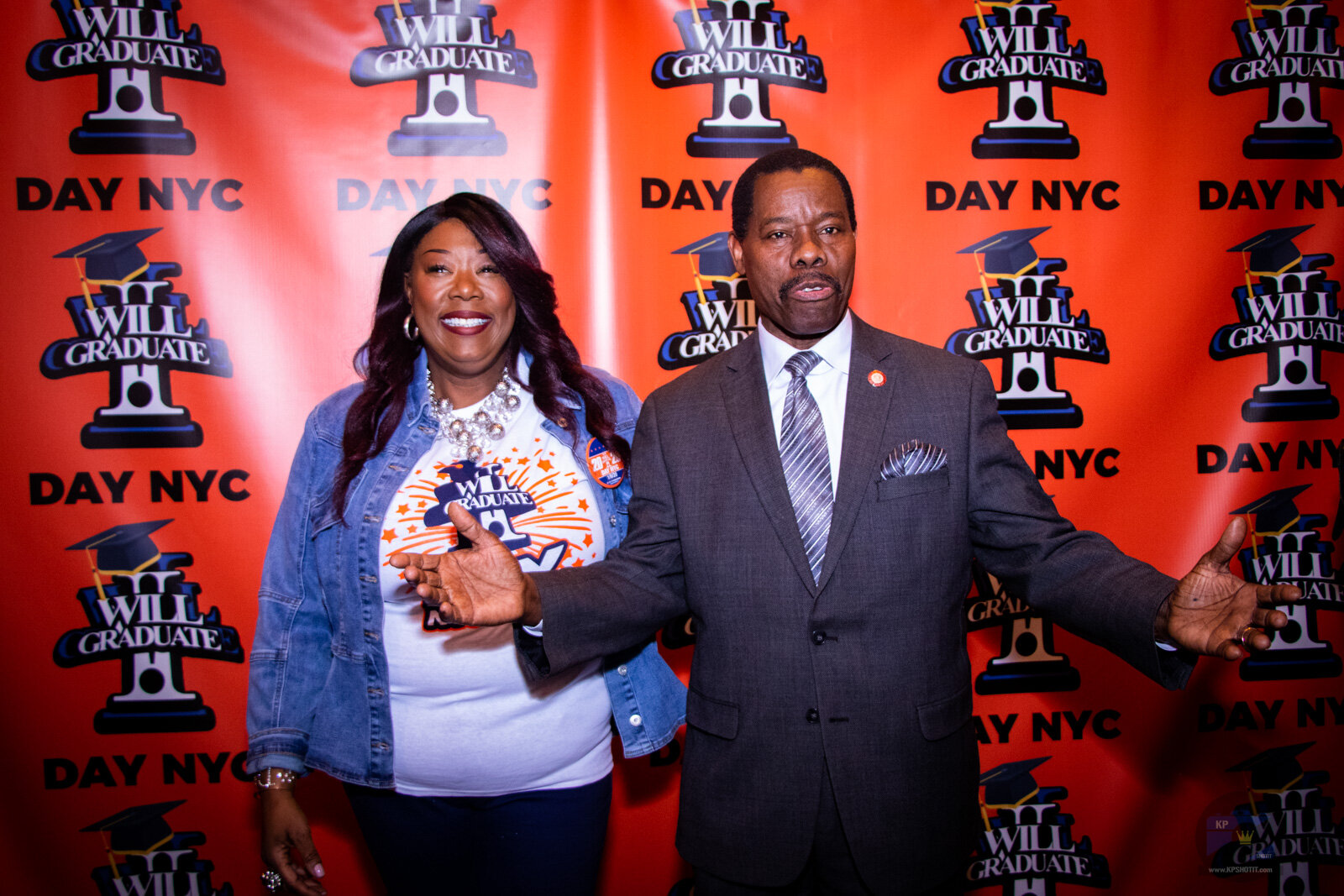 (Left to Right) I WILL GRADUATE Youth Development Program Executive Director Tonya Lewis Taylor with Council Member Mathieu Eugene on the red carpet.