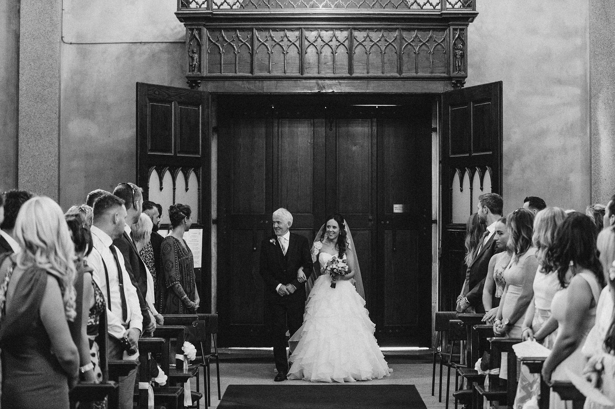  Orla stunned in a Paloma Blanca dress creation. I love this picture of her and her Dad about to take the walk. 