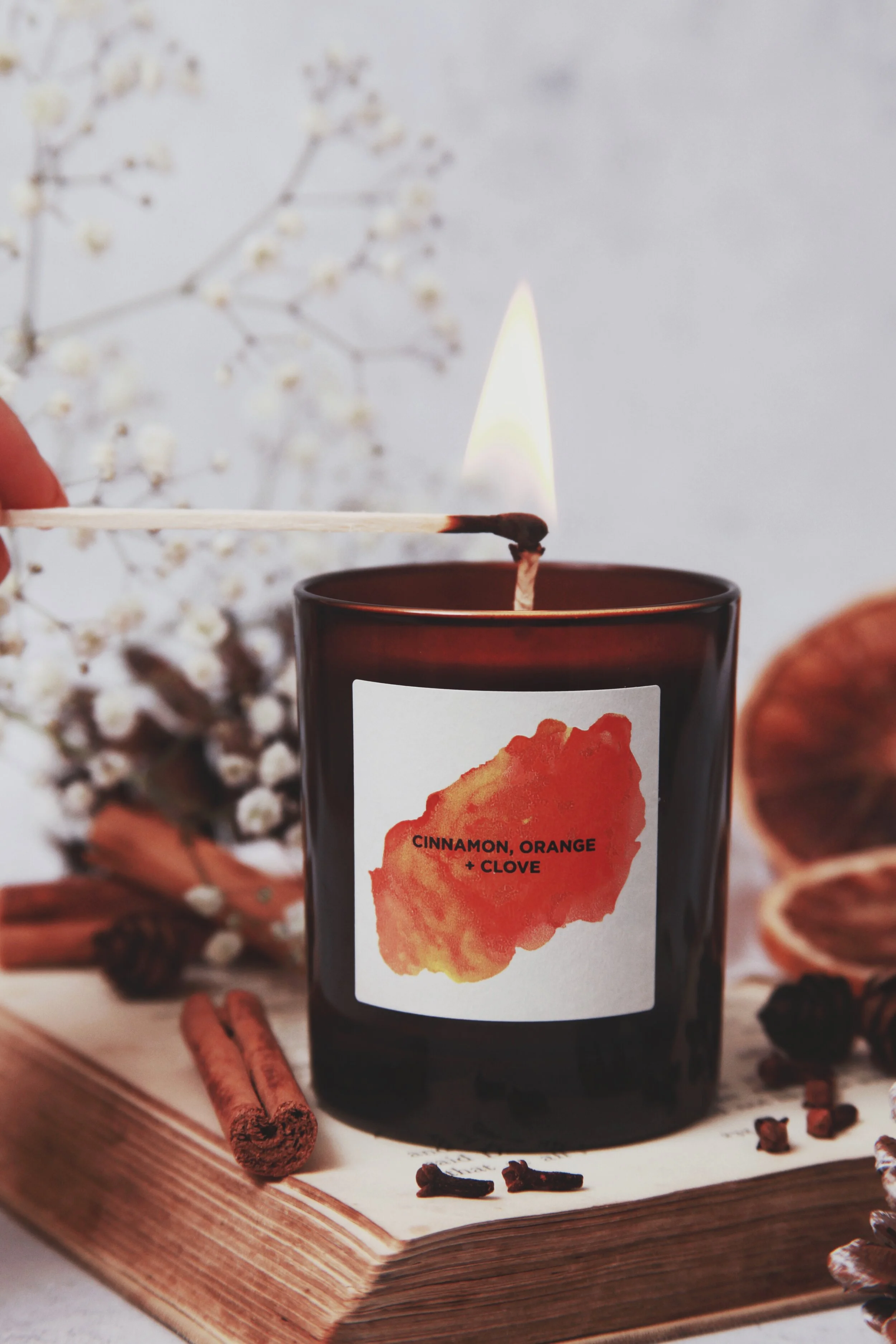 A Calm Christmas <br>Cinnamon, Wild Orange + Clove