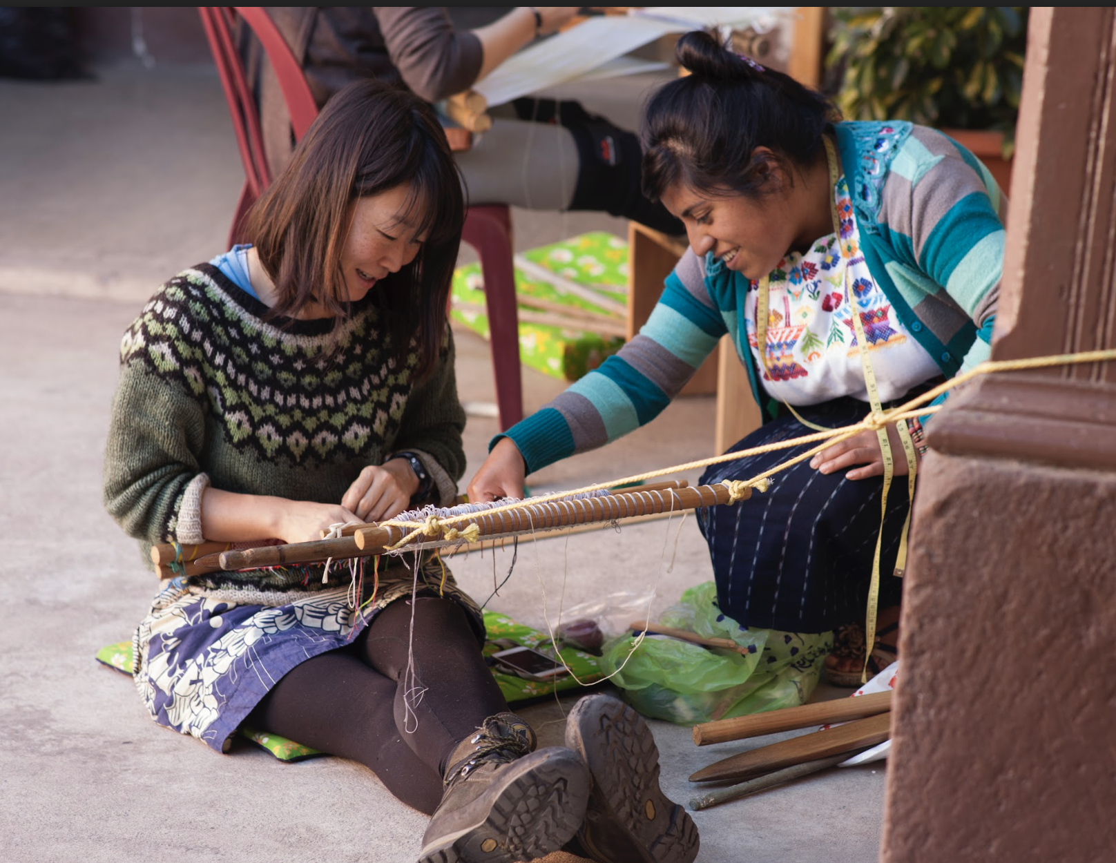 A Japanese girl weaving the threads of knowledge&nbsp;
