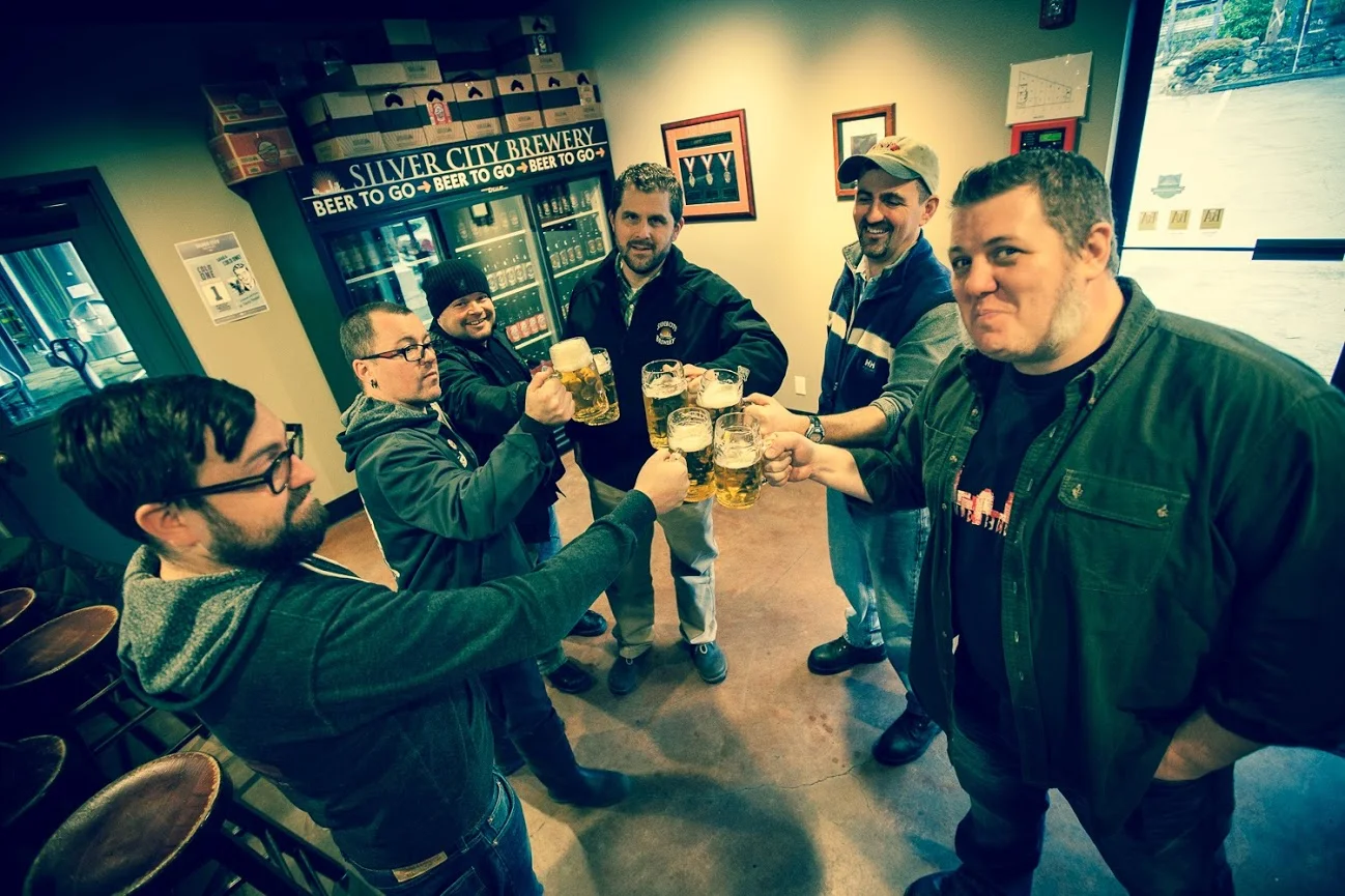 from left to right; Ian Roberts, Matthew Younts, Kurt Larson (Silver City), Scott Houmes (Silver City), Don Spencer (Silver City), and Mike Baker