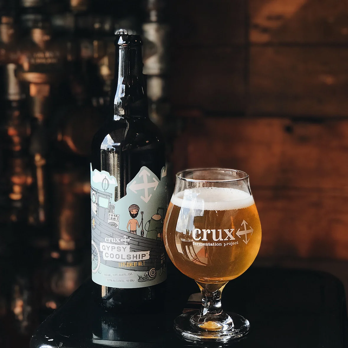 The next in their series of nonalcoholic beers, Crux Fermentation