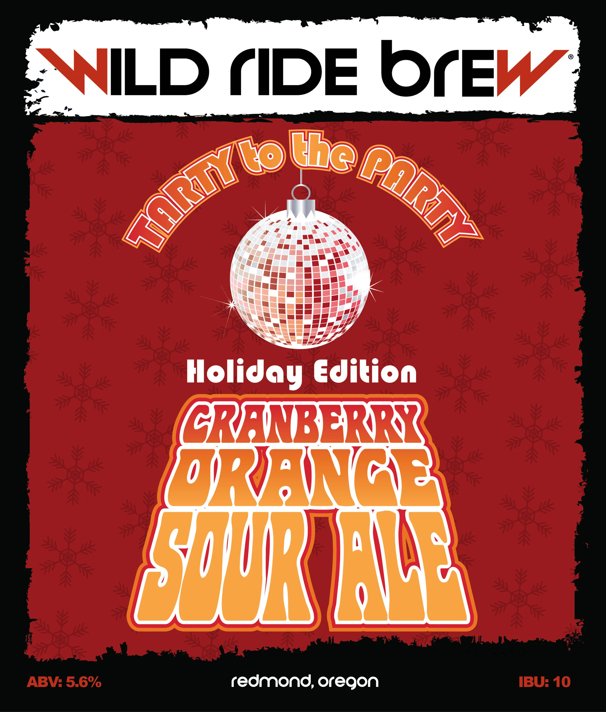 Wild Ride Tarty To The Party Cranberry Orange Sour Ale Holiday Edition The Northwest Beer Guide