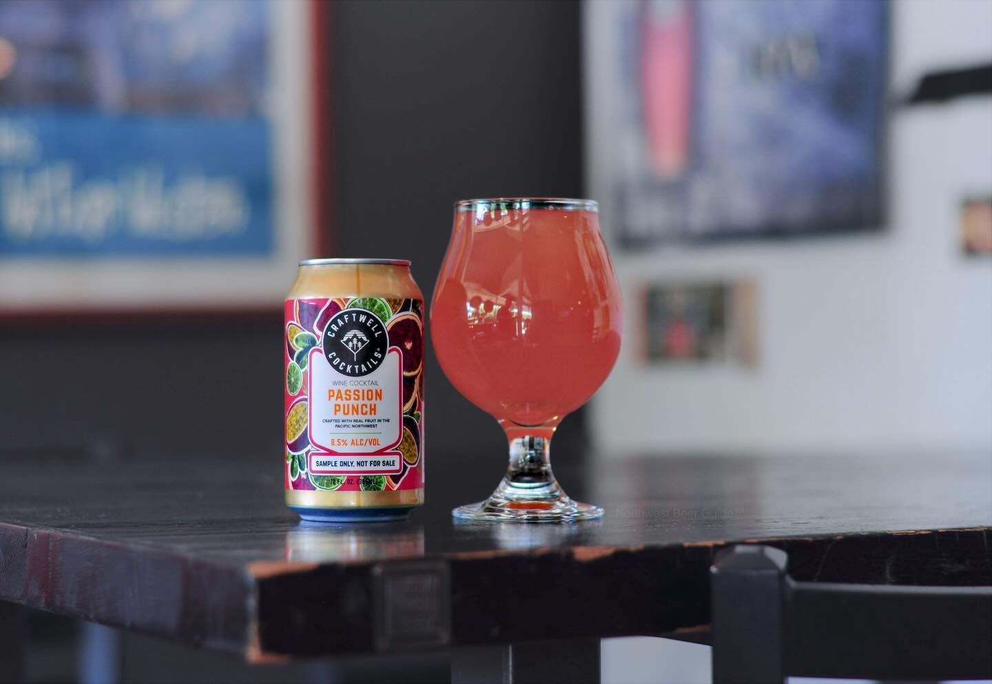 Escaping the shadow of overcast conditions, we visited a local spot to try the latest release from @craftwellcocktails, Passion Punch. Currently, a draft-exclusive, the cidery was kind enough to send us a can off the tap.
If you can look past the &ld