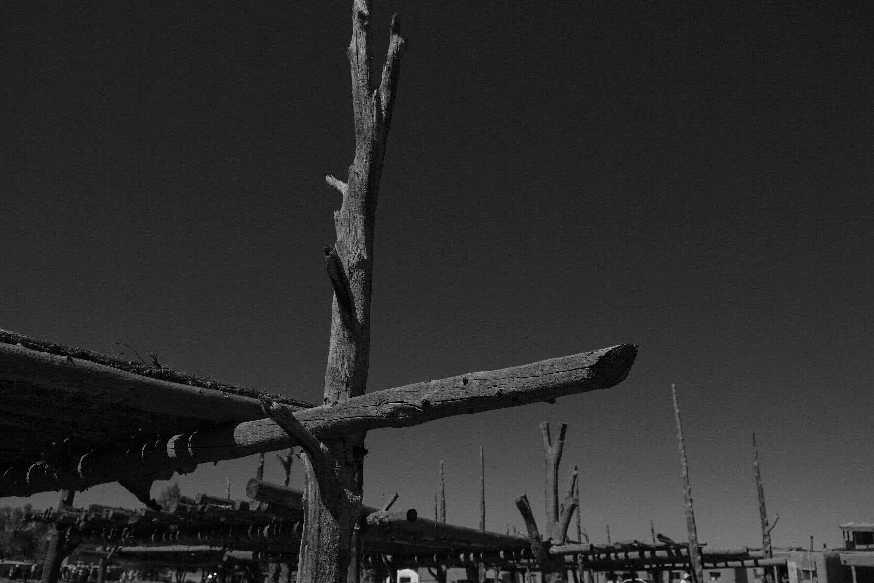   Wood Structure , Taos Pueblo 