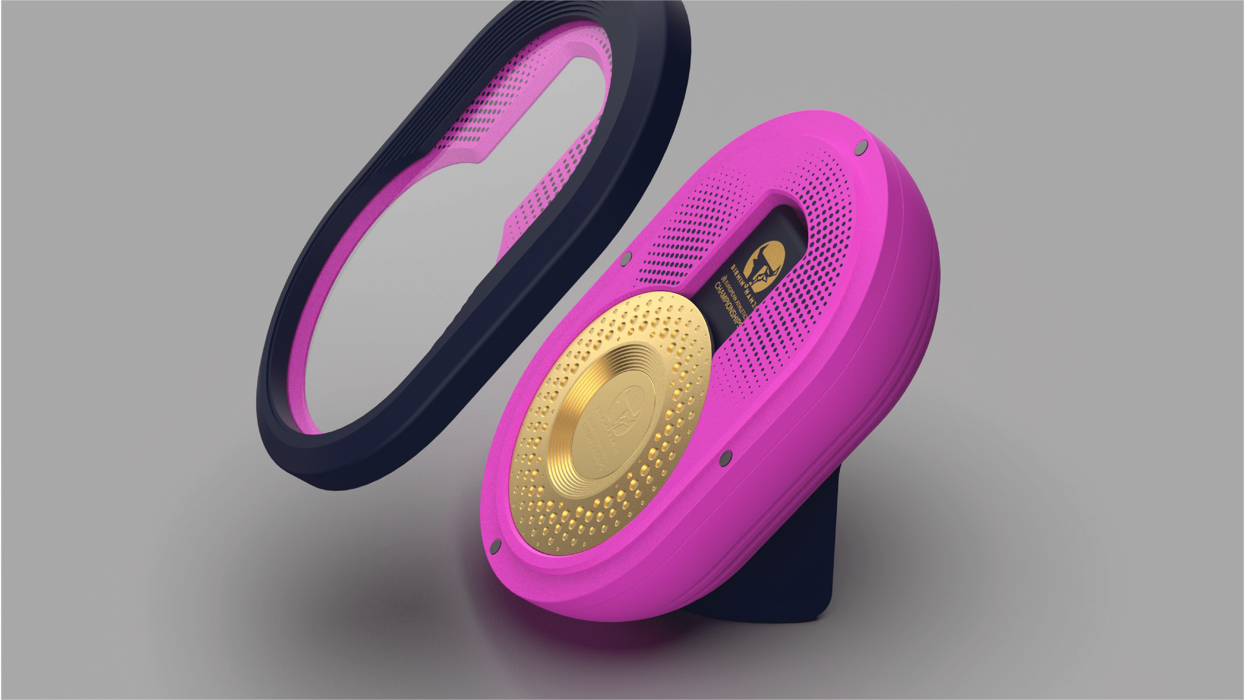 Magnetic medal lid with housing that can be hung or sit on a surface