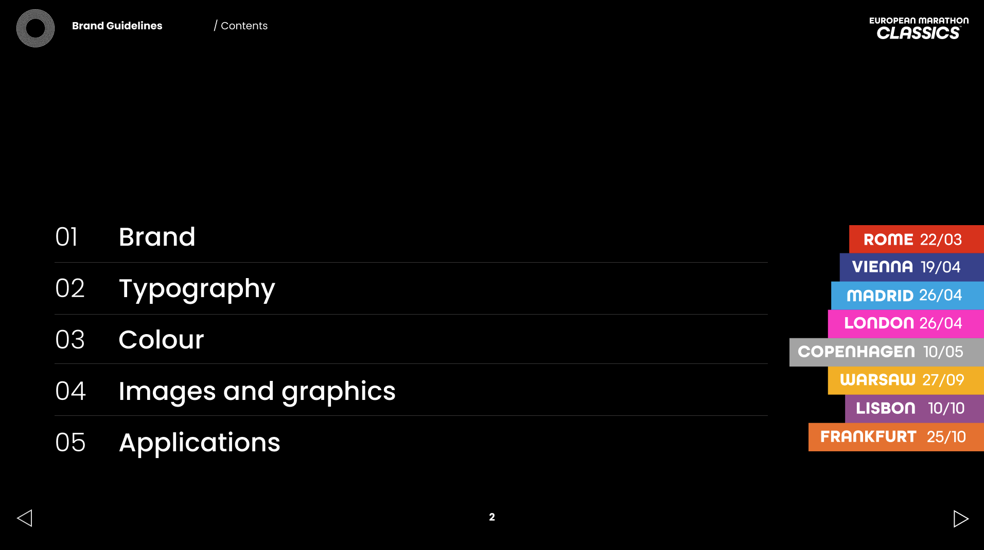 EMC brand guidelines - Content break down