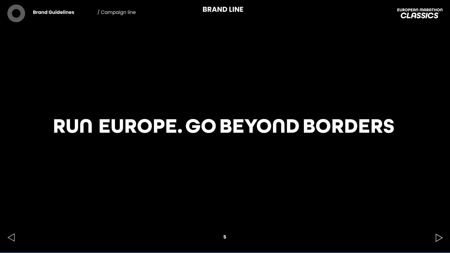 EMC brand guidelines - Run Europe. Go Beyond Borders
