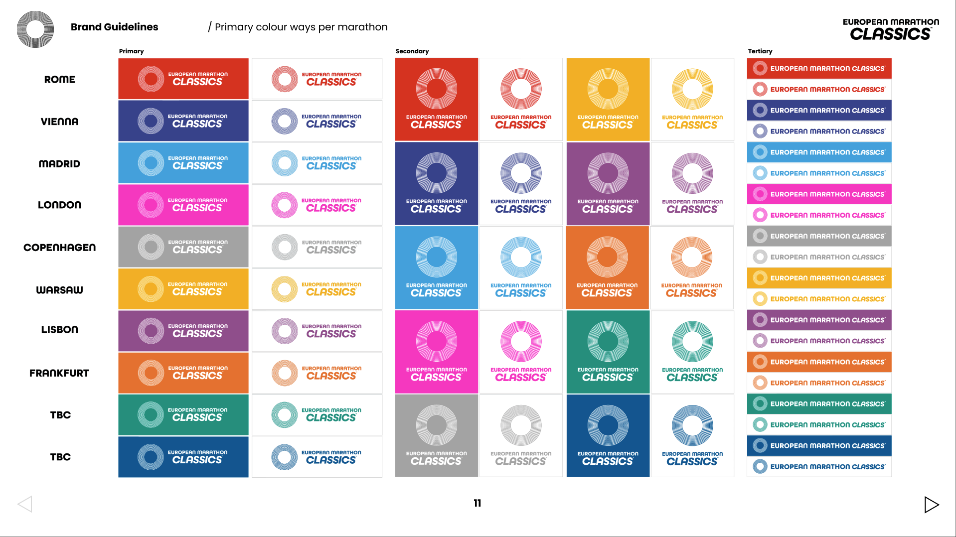 EMC brand guidelines - Master brand colours