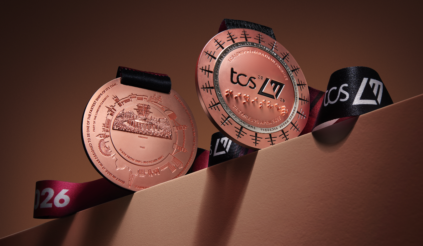 2026 TCS London Marathon finisher medal