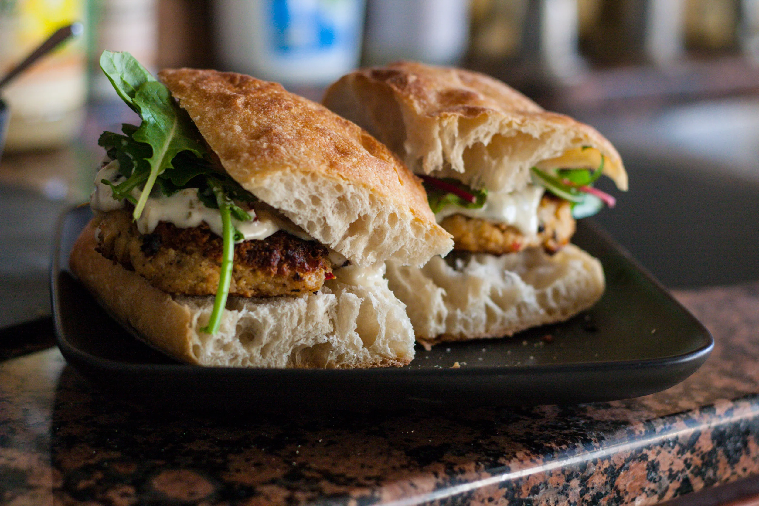 Vegan Crab Cake Sandwiches